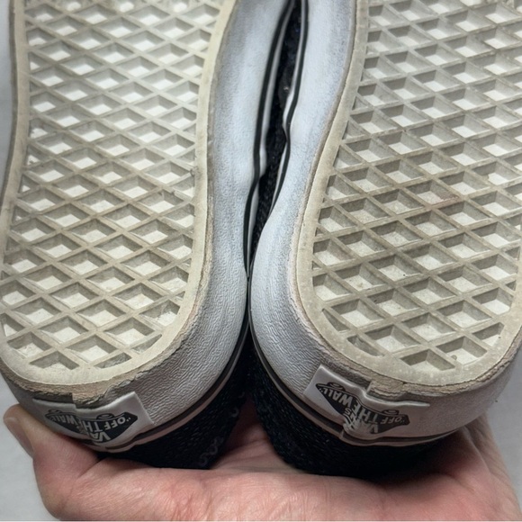 Vans Blue/Black Sequin Slip-On Shoes Women’s Size 8.5/Mens 7 - Picture 7 of 11